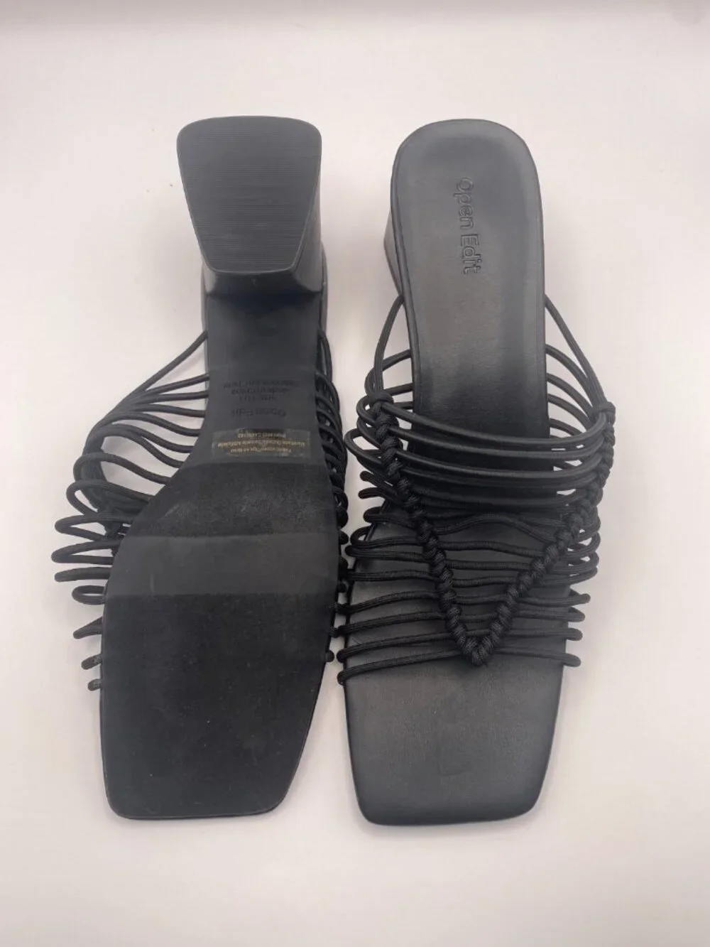 Open Edit Womens Strap Heel Sandal Sz 11